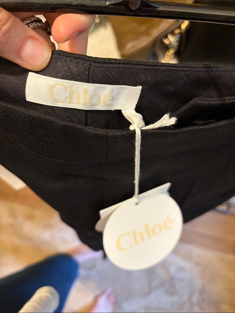 NWT Chloe cropped wool/linen trousers - Picture 5 of 10